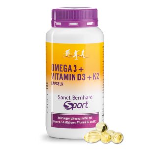 Omega-3+Vitamin-D3+K2-Kapseln 120 Kapseln für 2 Monate